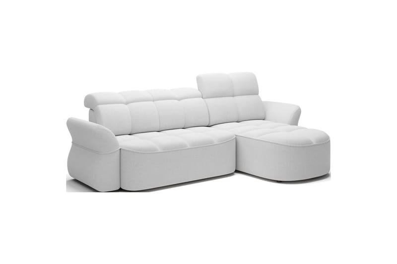 Sektionssofa Eltap Beneth 301x115x185 cm - Paolli 01 Hvid, Højre - Møbler - Sofaer - Sovesofaer