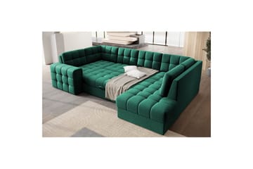 Sektionssofa Eltap Blewett 299x198x82 cm - Lukso 35, Grøn, Højre - Møbler - Sofaer - Sovesofaer - Hjørnesovesofa
