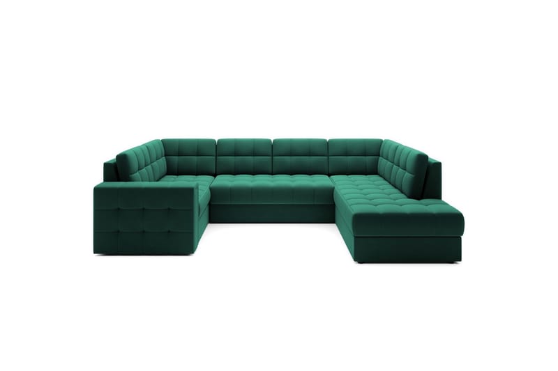 Sektionssofa Eltap Blewett 299x198x82 cm - Lukso 35, Grøn, Højre - Møbler - Sofaer - Sovesofaer