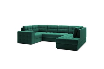 Sektionssofa Eltap Blewett 299x198x82 cm - Lukso 35, Grøn, Højre - Møbler - Sofaer - Sovesofaer - Hjørnesovesofa