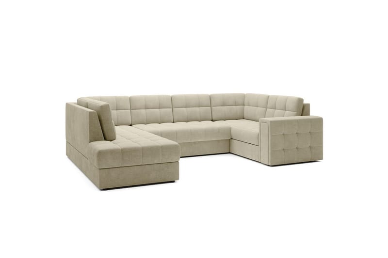 Sektionssofa Eltap Blewett 299x198x82 cm - Monolith 04, Beige, Venstre - Møbler - Sofaer - Sovesofaer