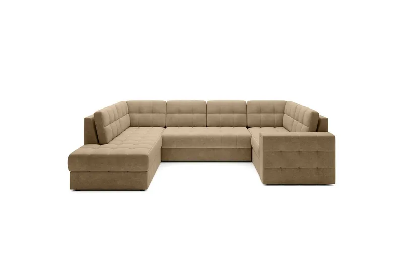 Sektionssofa Eltap Blewett 299x198x82 cm - Monolith 09, Mørk Beige, Venstre - Møbler - Sofaer - Sovesofaer