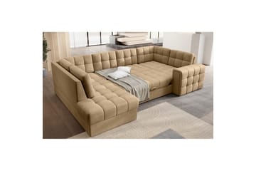 Sektionssofa Eltap Blewett 299x198x82 cm - Monolith 09, Mørk Beige, Venstre - Møbler - Sofaer - Sovesofaer