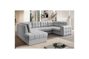 Sektionssofa Eltap Blewett 299x198x82 cm - Monolith 84, Lys Grå, Venstre - Møbler - Sofaer - Sovesofaer