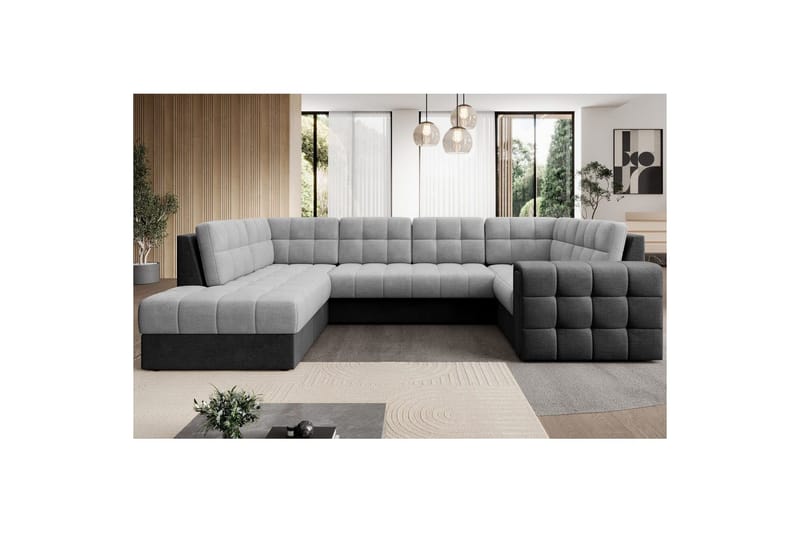 Sektionssofa Eltap Blewett 299x198x82 cm - Monolith 84, Monolith 97, Lys Grå, Mørk Grå, Venstre - Møbler - Sofaer - Sovesofaer