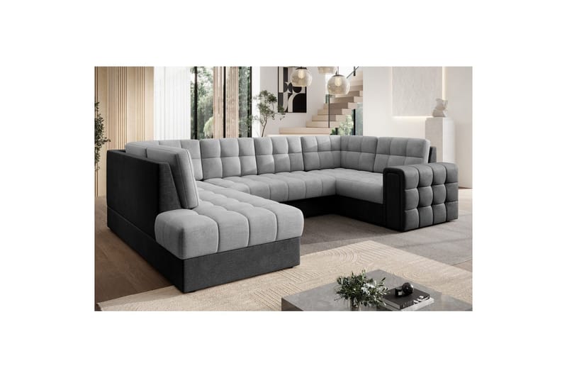 Sektionssofa Eltap Blewett 299x198x82 cm - Monolith 84, Monolith 97, Lys Grå, Mørk Grå, Venstre - Møbler - Sofaer - Sovesofaer