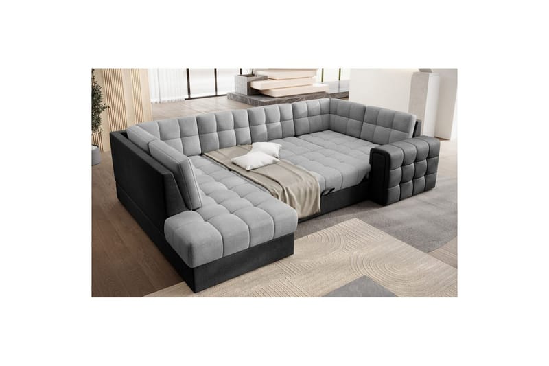 Sektionssofa Eltap Blewett 299x198x82 cm - Monolith 84, Monolith 97, Lys Grå, Mørk Grå, Venstre - Møbler - Sofaer - Sovesofaer