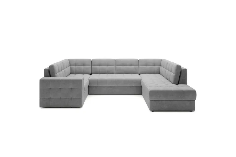 Sektionssofa Eltap Blewett 299x198x82 cm - Monolith 85, Grå, Højre - Møbler - Sofaer - Sovesofaer