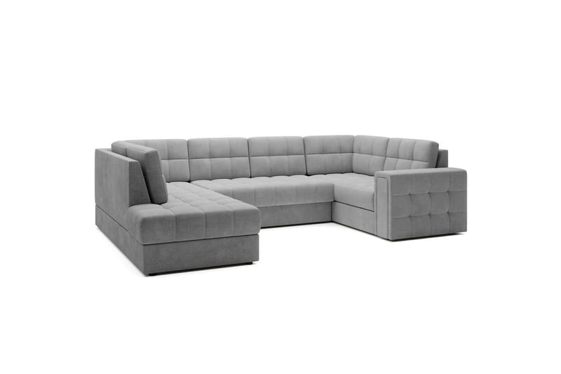 Sektionssofa Eltap Blewett 299x198x82 cm - Monolith 85, Grå, Venstre - Møbler - Sofaer - Sovesofaer