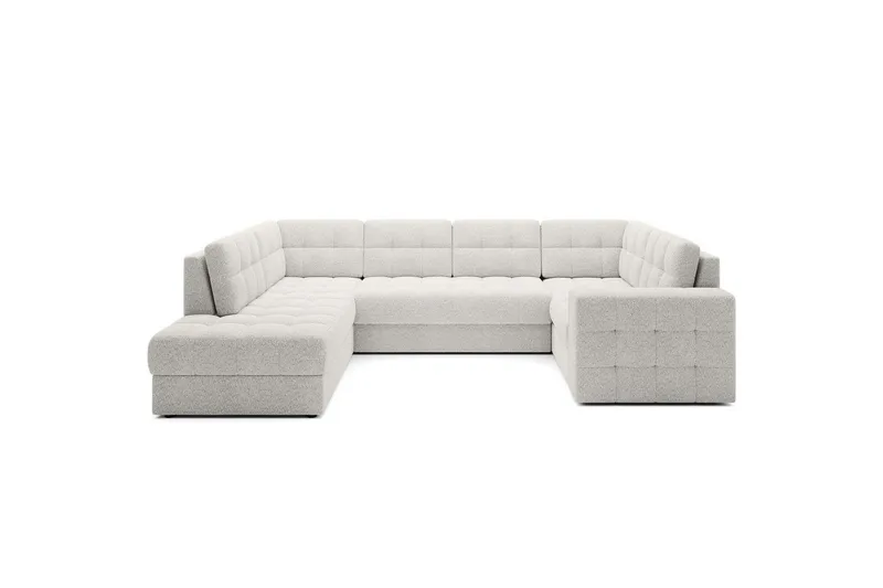 Sektionssofa Eltap Blewett 299x198x82 cm - Royal 01, Hvid, Venstre - Møbler - Sofaer - Sovesofaer