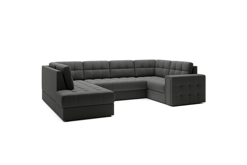 Sektionssofa Eltap Blewett 299x198x82 cm - Sola 6, Mørkegrå, Venstre - Møbler - Sofaer - Sovesofaer