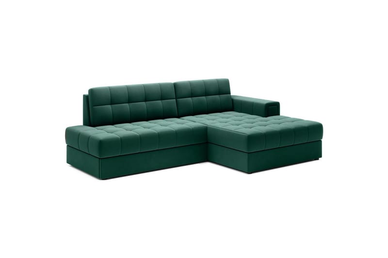 Sektionssofa Eltap Blezalt 240x150x82 cm - Lukso 35, Grøn, Højre - Møbler - Sofaer - Sovesofaer