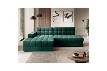 Sektionssofa Eltap Blezalt 240x150x82 cm - Lukso 35, Grøn, Venstre - Møbler - Sofaer - Sovesofaer
