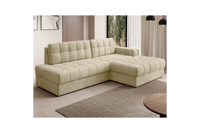 Sektionssofa Eltap Blezalt 240x150x82 cm - Monolith 04, Beige, Højre - Møbler - Sofaer - Sovesofaer
