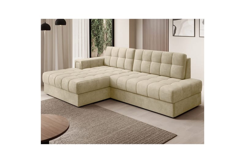 Sektionssofa Eltap Blezalt 240x150x82 cm - Monolith 04, Beige, Venstre - Møbler - Sofaer - Sovesofaer