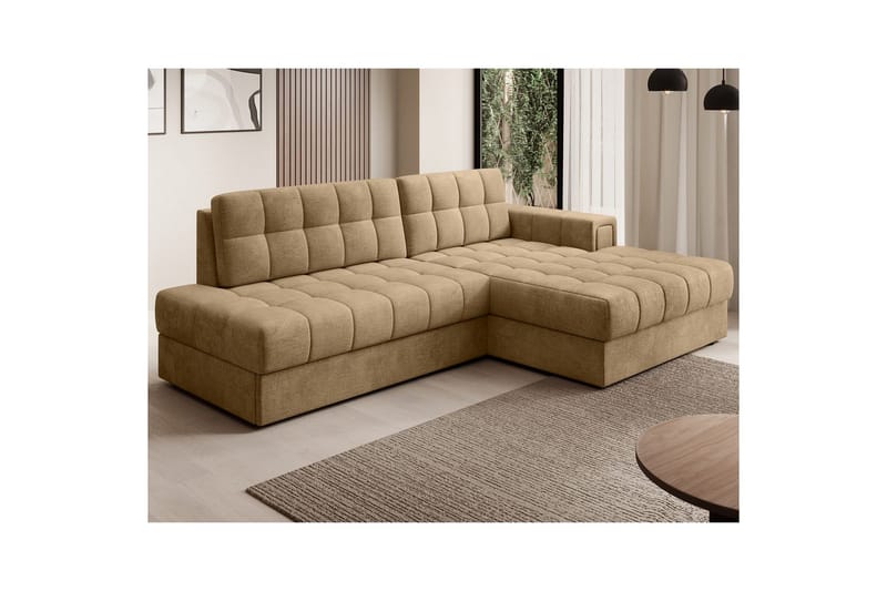 Sektionssofa Eltap Blezalt 240x150x82 cm - Monolith 09, Mørk Beige, Højre - Møbler - Sofaer - Sovesofaer