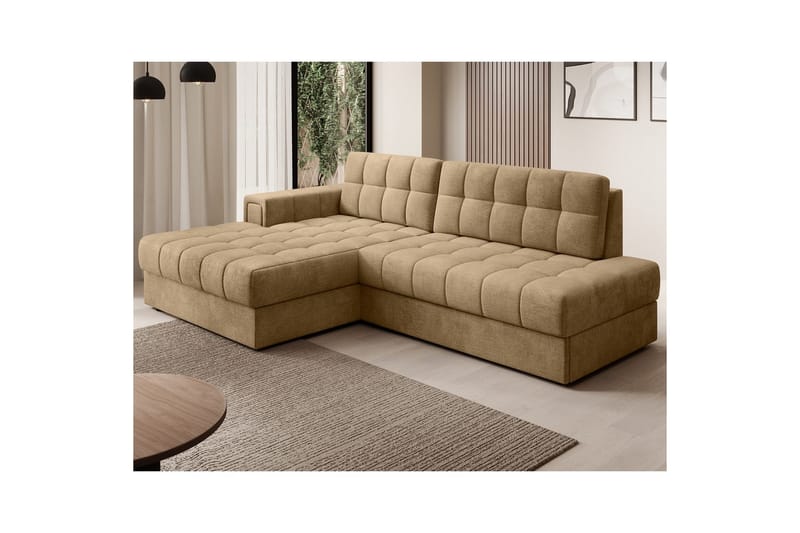 Sektionssofa Eltap Blezalt 240x150x82 cm - Monolith 09, Mørk Beige, Venstre - Møbler - Sofaer - Sovesofaer