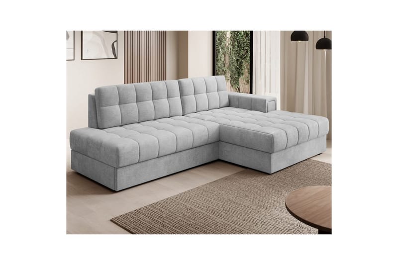 Sektionssofa Eltap Blezalt 240x150x82 cm - Monolith 84, Lys Grå, Højre - Møbler - Sofaer - Sovesofaer