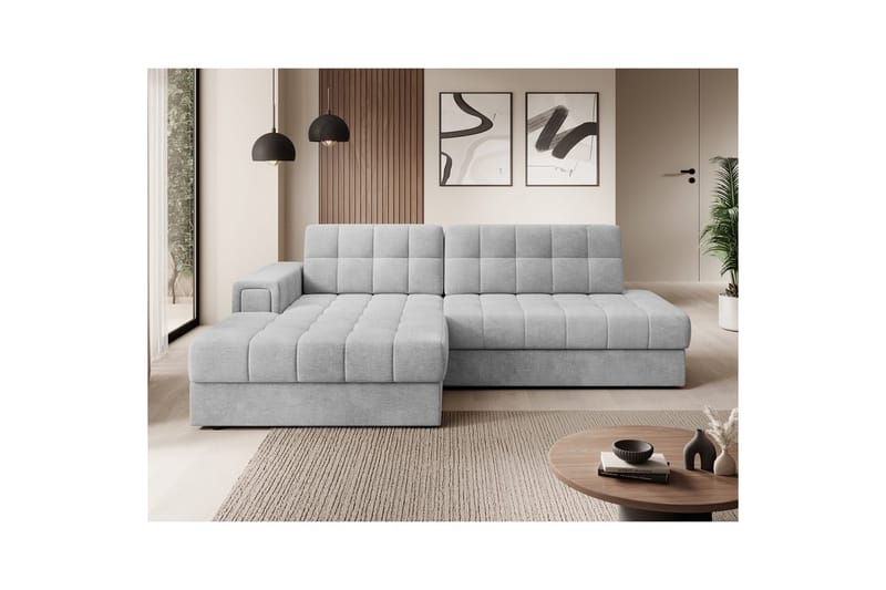 Sektionssofa Eltap Blezalt 240x150x82 cm - Monolith 84, Lys Grå, Venstre - Møbler - Sofaer - Sovesofaer