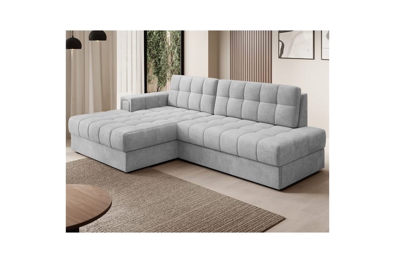 Sektionssofa Eltap Blezalt 240x150x82 cm - Monolith 84, Lys Grå, Venstre - Møbler - Sofaer - Sovesofaer