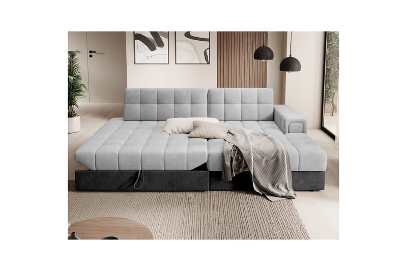 Sektionssofa Eltap Blezalt 240x150x82 cm - Monolith 84, Monolith 97, Lys Grå, Mørk Grå, Højre - Møbler - Sofaer - Sovesofaer