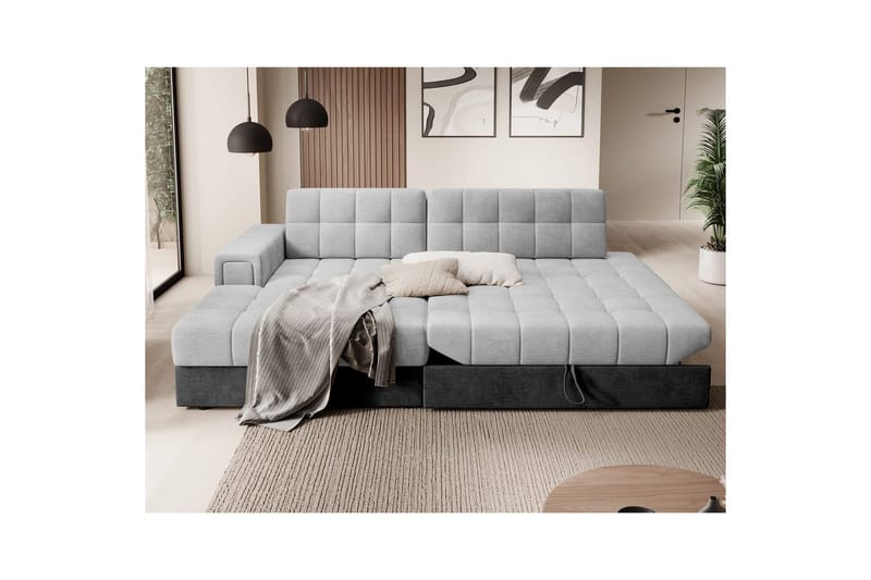 Sektionssofa Eltap Blezalt 240x150x82 cm - Monolith 84, Monolith 97, Lys Grå, Mørk Grå, Venstre - Møbler - Sofaer - Sovesofaer