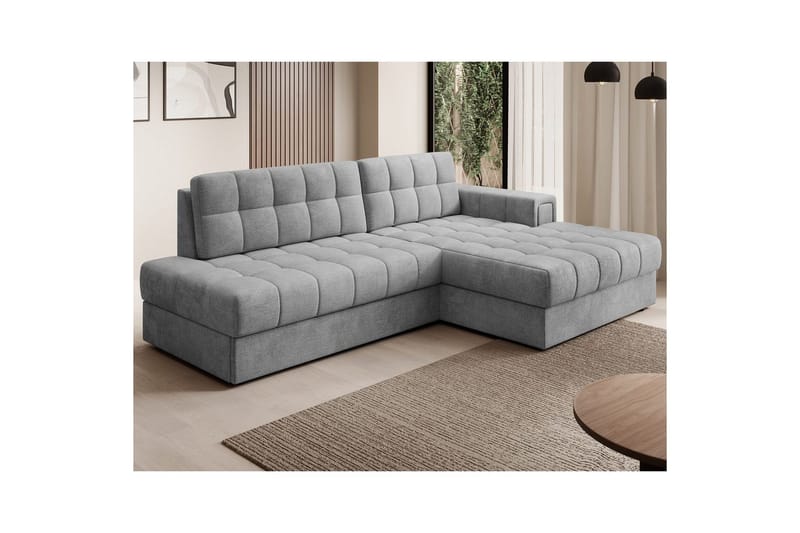 Sektionssofa Eltap Blezalt 240x150x82 cm - Monolith 85, Grå, Højre - Møbler - Sofaer - Sovesofaer