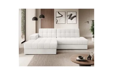 Sektionssofa Eltap Blezalt 240x150x82 cm - Royal 01, Hvid, Venstre - Møbler - Sofaer - Sovesofaer