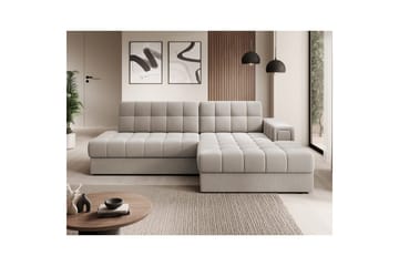 Sektionssofa Eltap Blezalt 240x150x82 cm - Sola 18, Beige, Højre - Møbler - Sofaer - Sovesofaer