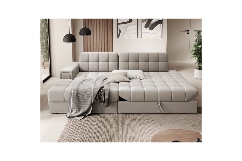 Sektionssofa Eltap Blezalt 240x150x82 cm - Sola 18, Beige, Venstre - Møbler - Sofaer - Sovesofaer