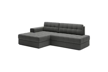 Sektionssofa Eltap Blezalt 240x150x82 cm - Sola 6, Mørkegrå, Venstre - Møbler - Sofaer - Sovesofaer