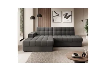 Sektionssofa Eltap Blezalt 240x150x82 cm - Sola 6, Mørkegrå, Venstre - Møbler - Sofaer - Sovesofaer