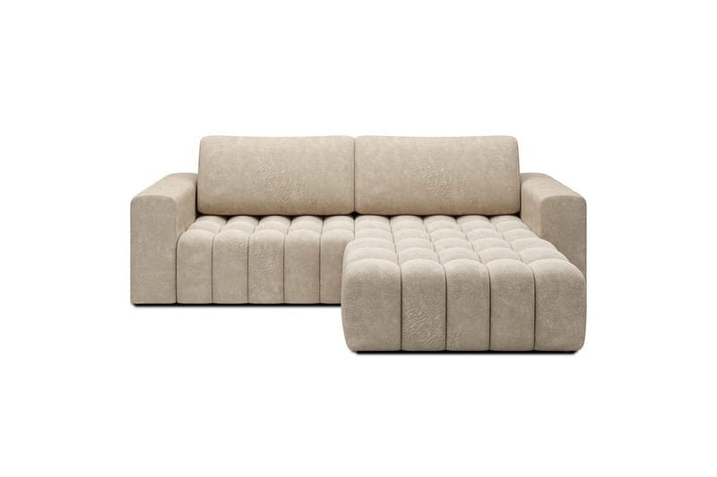 Sektionssofa Eltap Bonett 250x175x92 cm - Dora 21 Beige, Højre - Møbler - Sofaer - Sovesofaer