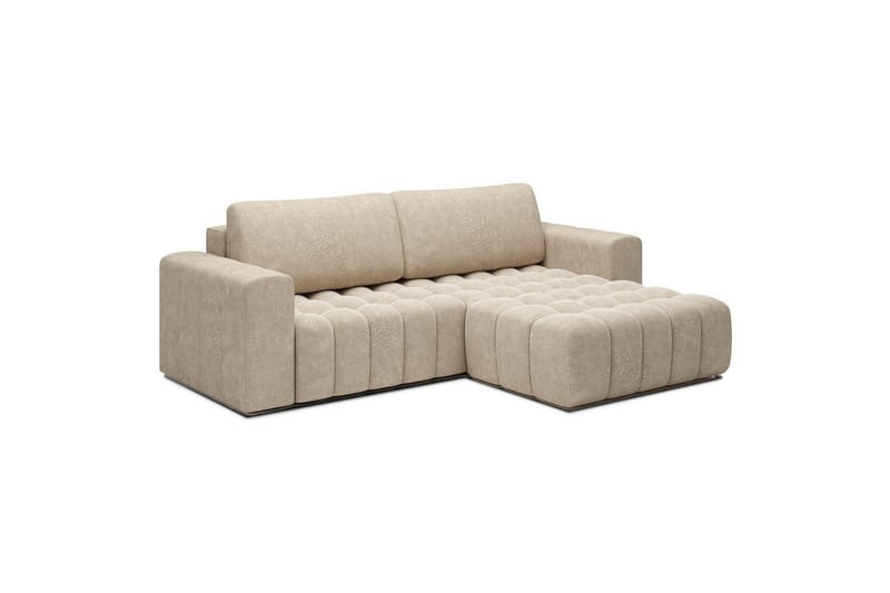 Sektionssofa Eltap Bonett 250x175x92 cm - Dora 21 Beige, Højre - Møbler - Sofaer - Sovesofaer