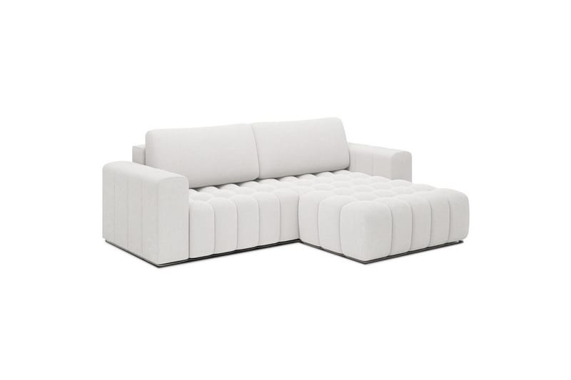 Sektionssofa Eltap Bonett 250x175x92 cm - Jaffray 01, Hvid, Højre - Møbler - Sofaer - Sovesofaer