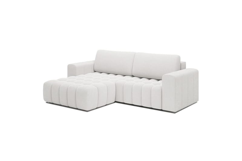 Sektionssofa Eltap Bonett 250x175x92 cm - Jaffray 01, Hvid, Venstre - Møbler - Sofaer - Sovesofaer