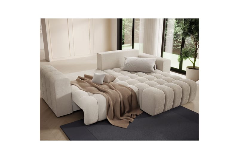 Sektionssofa Eltap Bonett 250x175x92 cm - Jaffray 18, Beige, Højre - Møbler - Sofaer - Sovesofaer