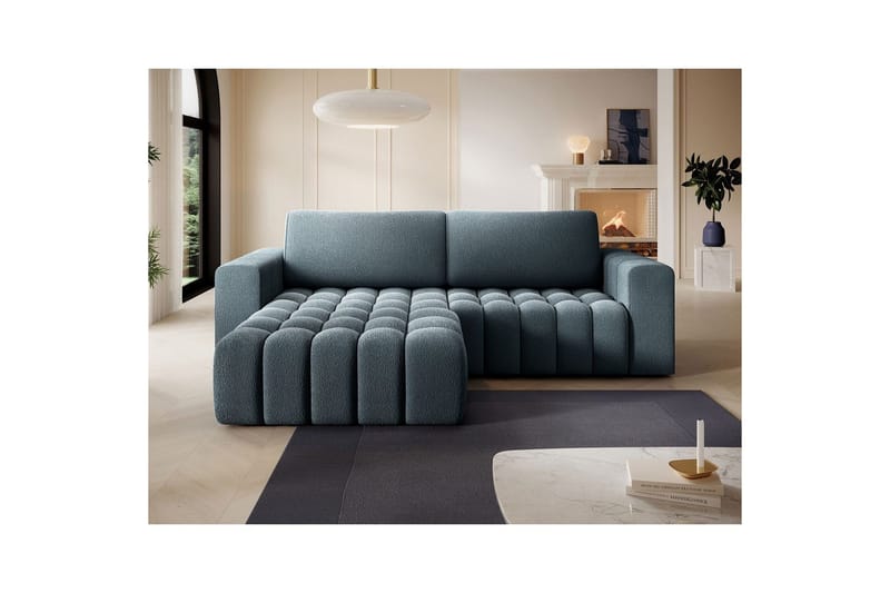 Sektionssofa Eltap Bonett 250x175x92 cm - Jaffray 40, Blå, Venstre - Møbler - Sofaer - Sovesofaer