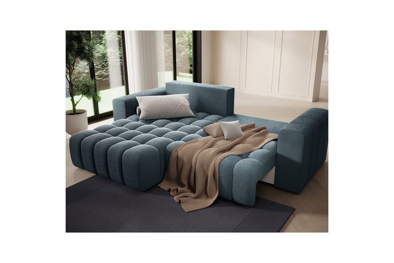 Sektionssofa Eltap Bonett 250x175x92 cm - Jaffray 40, Blå, Venstre - Møbler - Sofaer - Sovesofaer