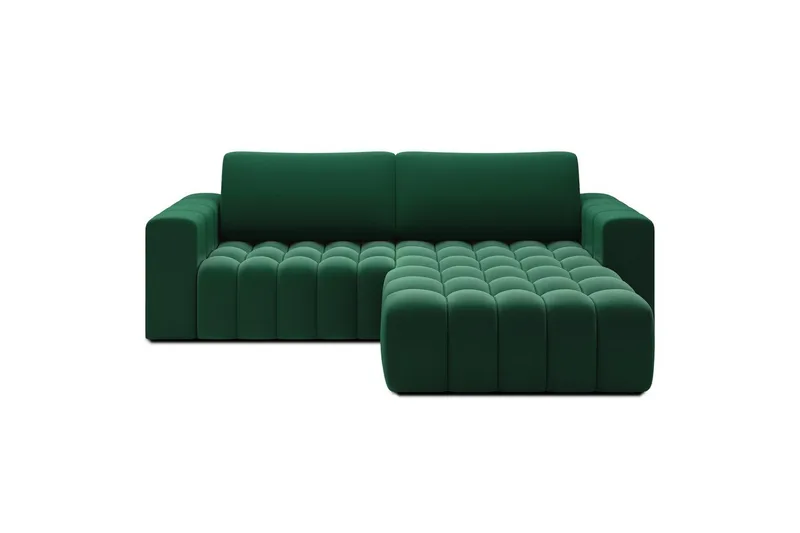 Sektionssofa Eltap Bonett 250x175x92 cm, Kronos 19, Mørkegrøn, Højre