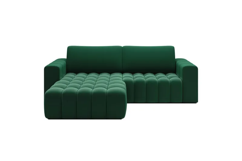 Sektionssofa Eltap Bonett 250x175x92 cm - Kronos 19, Mørkegrøn, Venstre - Møbler - Sofaer - Sovesofaer
