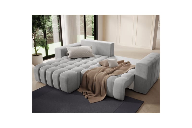 Sektionssofa Eltap Bonett 250x175x92 cm - Monolith 84, Lys Grå, Venstre - Møbler - Sofaer - Sovesofaer