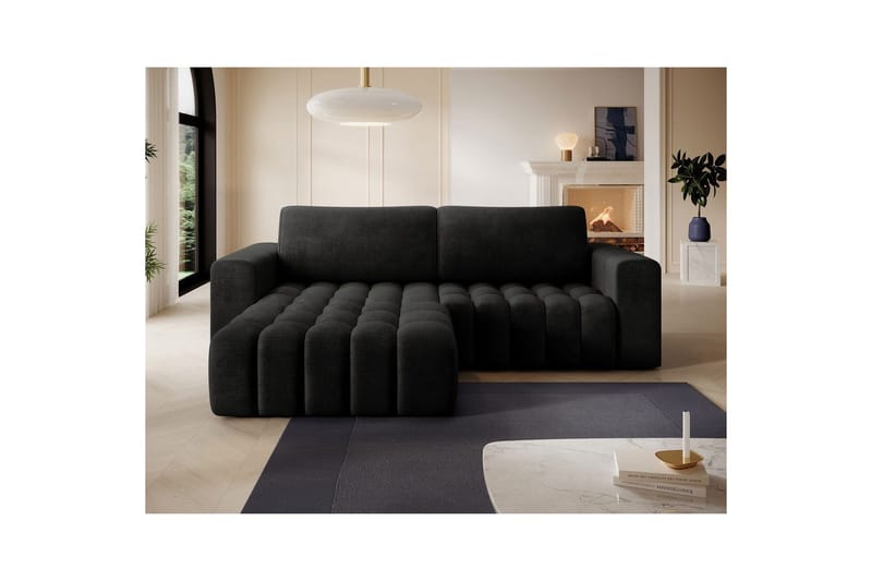 Sektionssofa Eltap Bonett 250x175x92 cm - Monolith 97, Mørkegrå, Venstre - Møbler - Sofaer - Sovesofaer