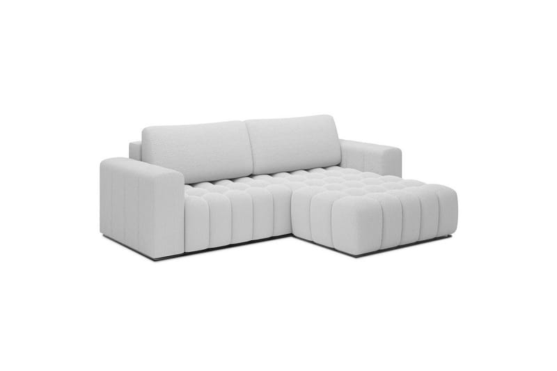 Sektionssofa Eltap Bonett 250x175x92 cm - Royal 01, Hvid, Højre - Møbler - Sofaer - Sovesofaer