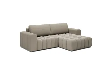 Sektionssofa Eltap Bonett 250x175x92 cm - Royal 20, Beige, Højre - Møbler - Sofaer - Sovesofaer