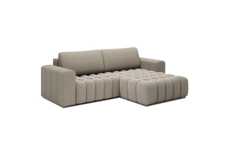 Sektionssofa Eltap Bonett 250x175x92 cm - Royal 20, Beige, Højre - Møbler - Sofaer - Sovesofaer