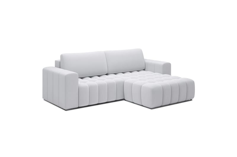 Sektionssofa Eltap Bonett 250x175x92 cm - Solar 01, Hvid, Højre - Møbler - Sofaer - Sovesofaer