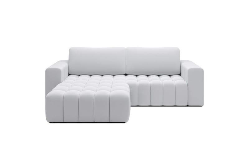 Sektionssofa Eltap Bonett 250x175x92 cm - Solar 01, Hvid, Venstre - Møbler - Sofaer - Sovesofaer