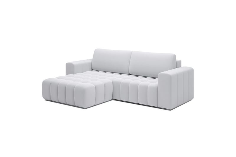 Sektionssofa Eltap Bonett 250x175x92 cm - Solar 01, Hvid, Venstre - Møbler - Sofaer - Sovesofaer