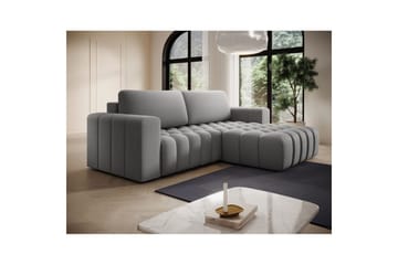 Sektionssofa Eltap Bonett 250x175x92 cm - Paros 05, Lys Grå, Højre - Møbler - Sofaer - Sovesofaer